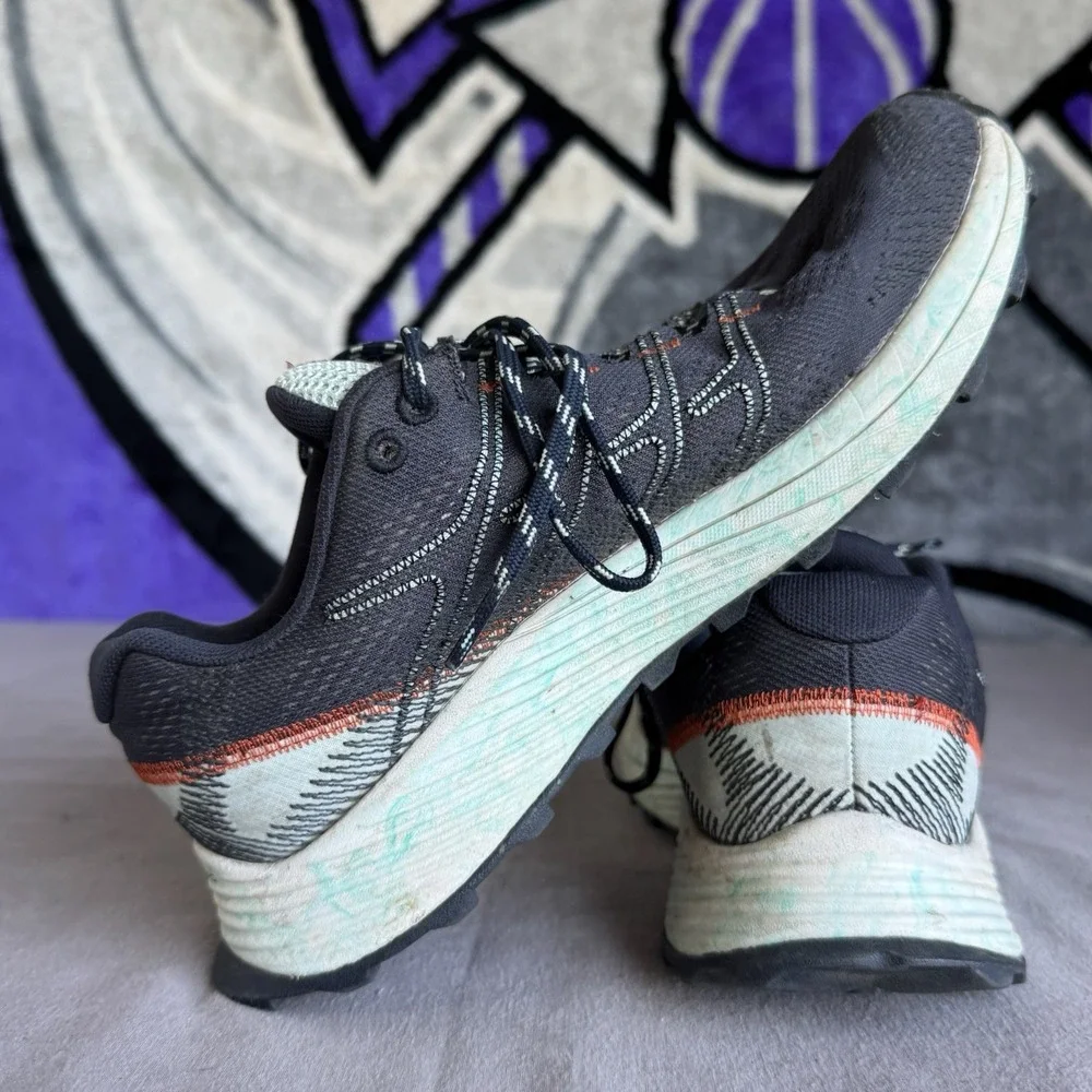 Size 8 - Merrell MOAB Flight Womens Vibram Mesh Hiking‎ Shoe J066816 Navy Blue